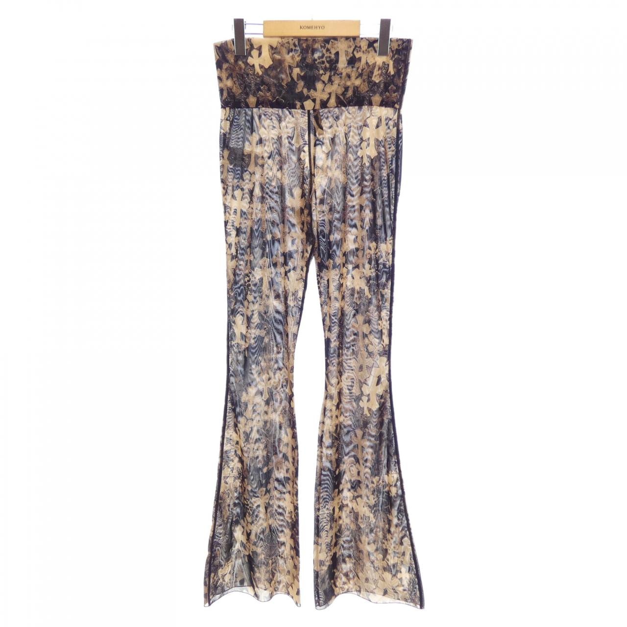 クロムハーツ CHROME HEARTS Cemetery Cross Mesh Lace Flare 401213849******343 パンツ