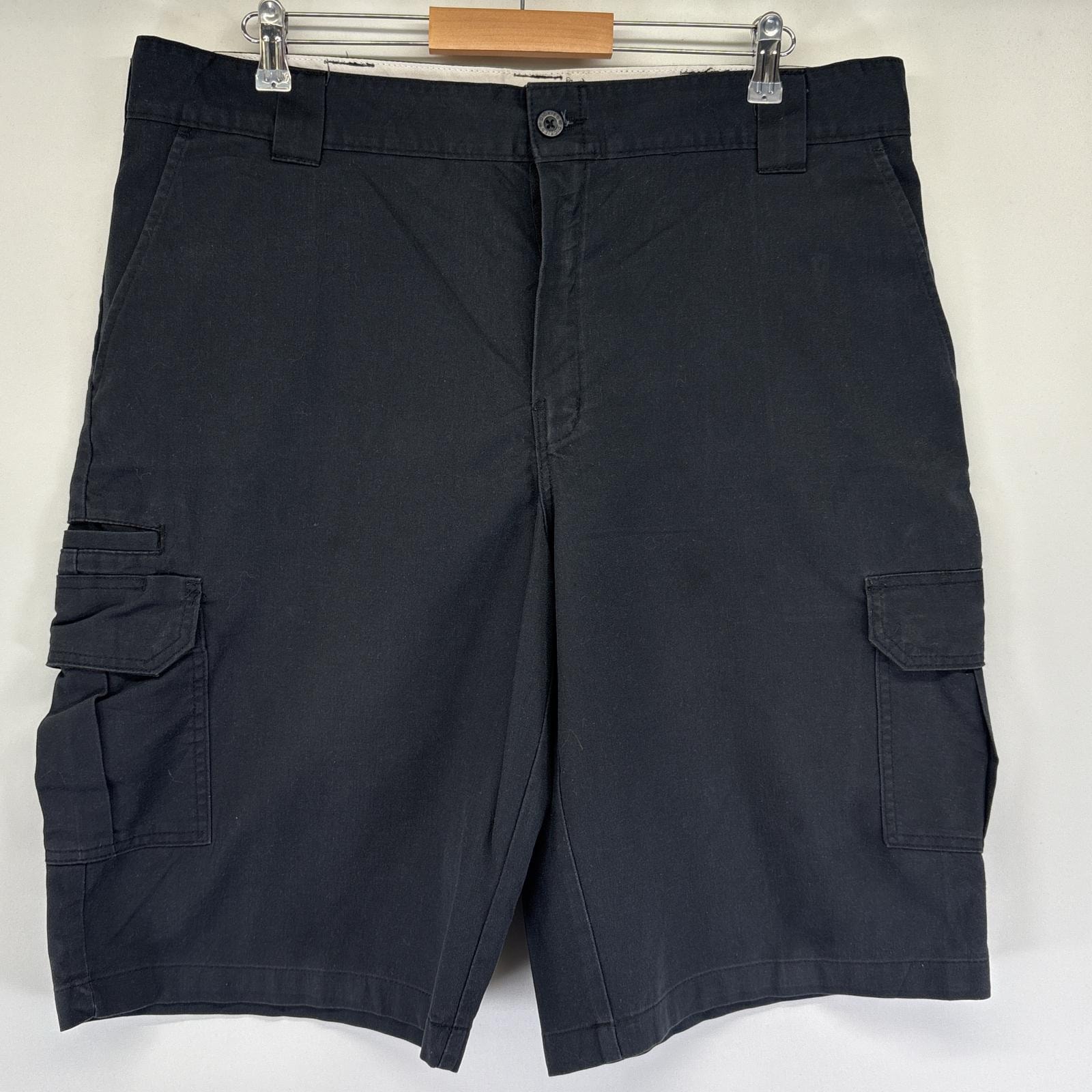 古着 ディッキーズ Dickies ショートパンツ ワーク カーゴパンツ 半ズボン ハーフパンツ 短パン 大きいサイズ ワンポイントロゴ w40 ブラック メンズ