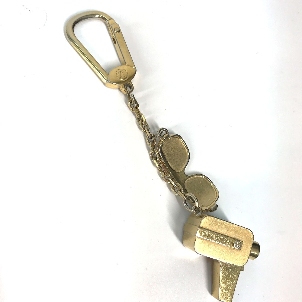 ルイヴィトン LOUIS VUITTON ポルトクレ カンヌ M65383 眼鏡 鉄砲 サングラス バッグチャーム キーホルダー メタル ゴールド