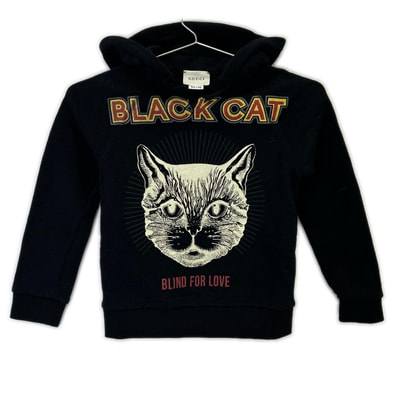 グッチ 520775 ブラックキャット フーディー パーカー 5