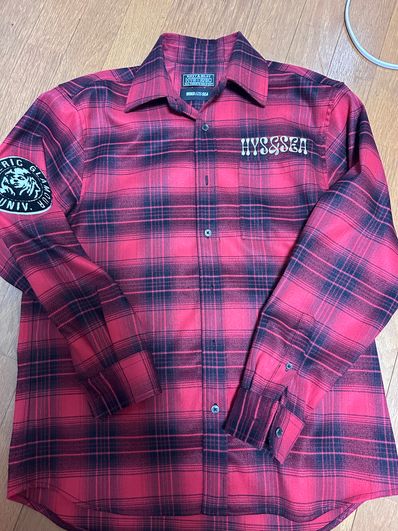 WIND AND SEA x HYSTERIC GLAMOUR Check Shirt "Red"