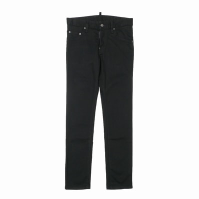 ■美品■DSQUARED2 ディースクエアード Skater Jean デニムパンツ サイズ42 ストレッチ スキニー ジーンズ レザーロゴパッチ イタリア製 ブランド古着【中古】20260827/RB0576