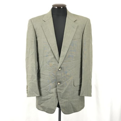 80s-90sビンテージ★Burberrys★春夏テーラードジャケット【Mens size -M/92-80-170/Gray/グレー】JAPAN/ビンテージ/Vintage/Jacket/Jumper◆BG913