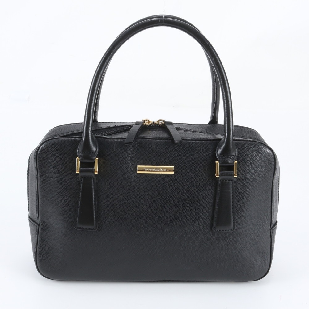 ■美品 バーバリー ノバチェックハンドバッグ レザー