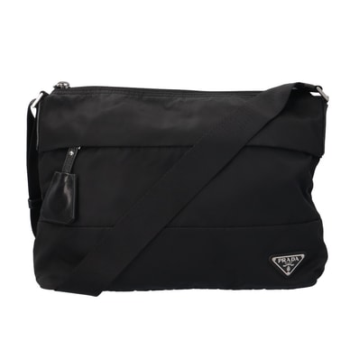 プラダ ショルダーバッグ ナイロン BT0740 ブラック ユニセックス PRADA 中古