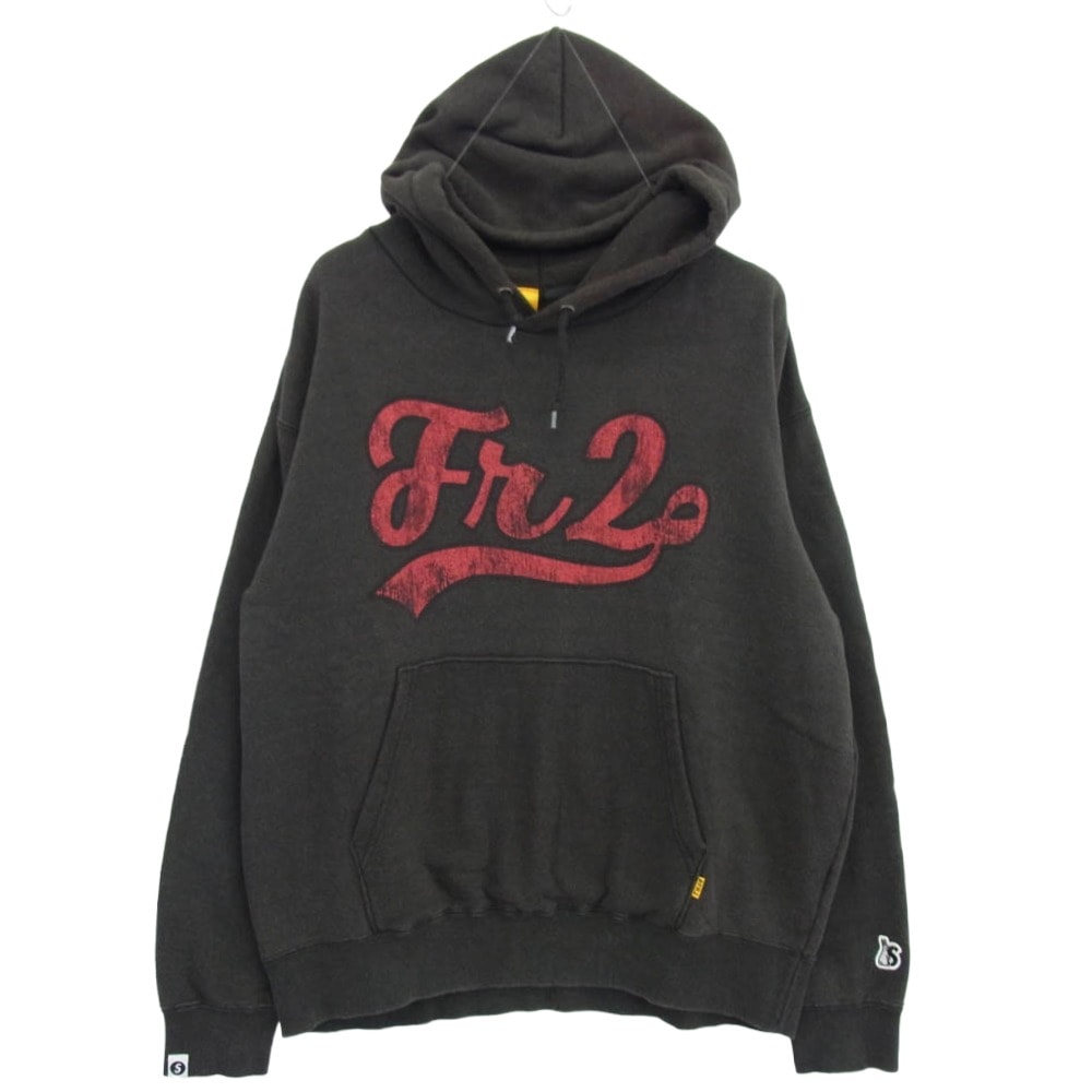 SAPEUR サプール パーカー 22AW FRC2218 × FR2 エフアールツー Smoking kills ロッドマン グラフィック プルオーバーパーカー ダークグレー系 M【美品】【中古】