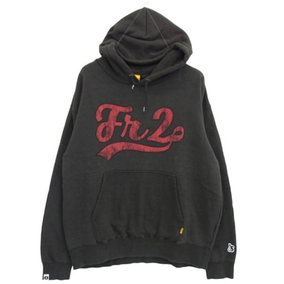 SAPEUR サプール パーカー 22AW FRC2218 × FR2 エフアールツー Smoking kills ロッドマン グラフィック プルオーバーパーカー ダークグレー系 M【美品】【中古】