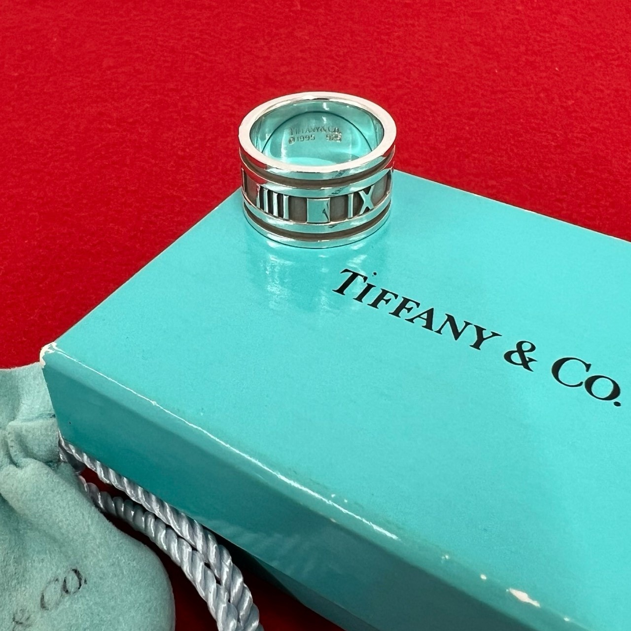 TIFFANY&Co. ティファニー アトラス ワイド リング シルバー925 リング・指輪 14号 シルバー
 25378