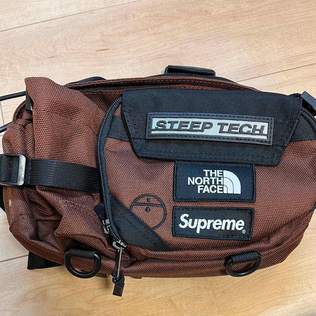 Supreme x The North Face Steep Tech Waist Bag "Brown" NM82291I / NF0A82YW