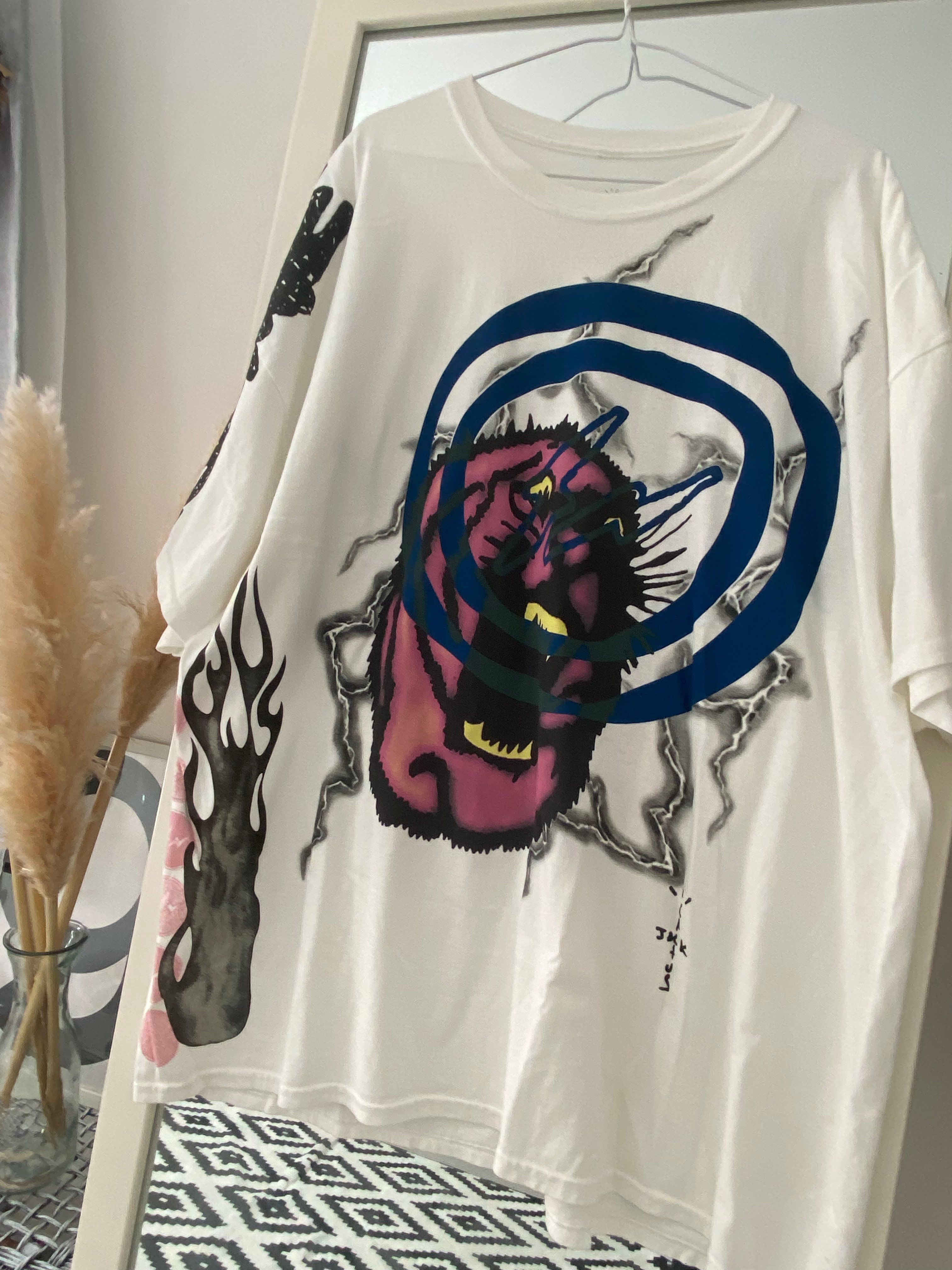 Travis Scott Cactus Jack For Fragment Sunrise Tee "White"