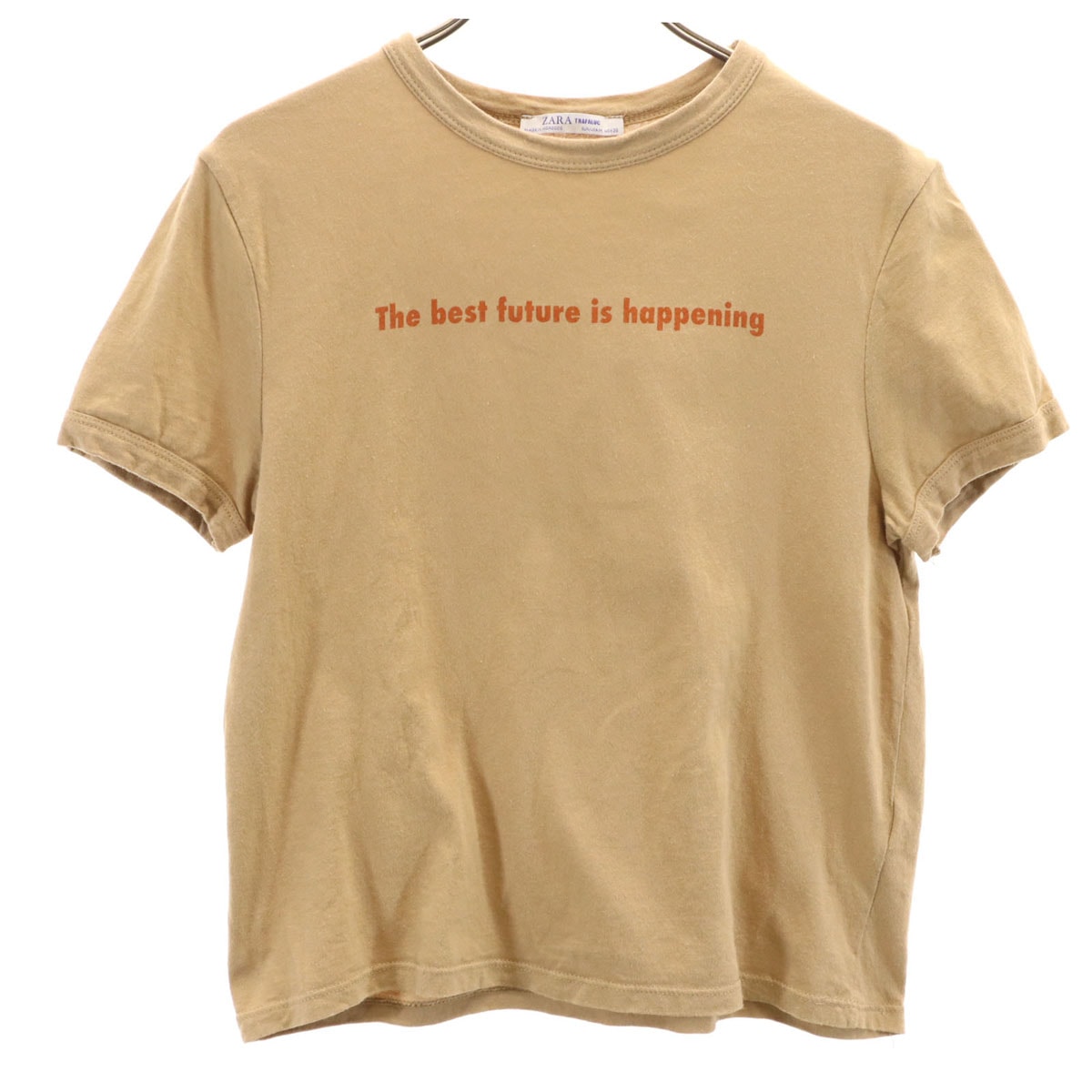 ZARA ザラ 半袖 Tシャツ M ベージュ
