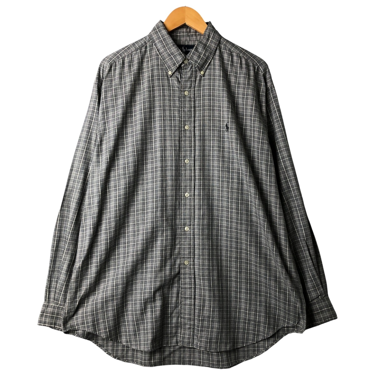 古着 ラルフローレン Ralph Lauren BLAIRE 長袖 ボタンダウンチェックシャツ メンズL相当/eaa597071