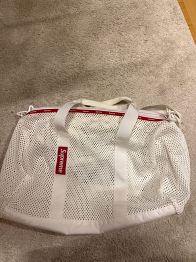 Supreme Mesh Duffle Bag "White"