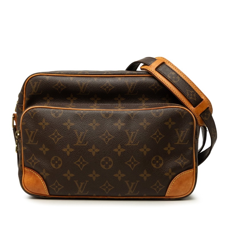 ルイ ヴィトン モノグラム ナイル 斜め掛け ショルダーバッグ M45244 ブラウン PVC レザー レディース LOUIS VUITTON 中古