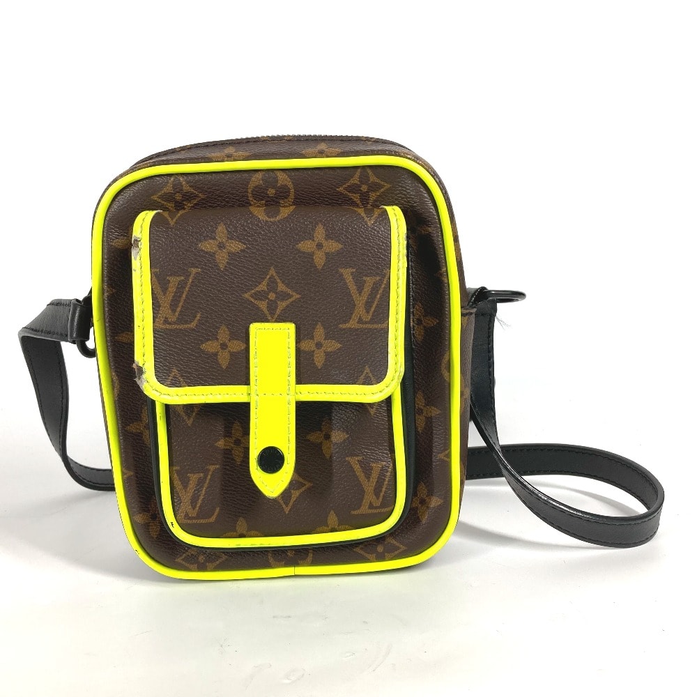 ルイヴィトン LOUIS VUITTON クリストファー ウェアラブル ウォレット M80793 モノグラムマカサー 斜め掛け ポシェット カバン ショルダーバッグ モノグラムキャンバス ブラウン