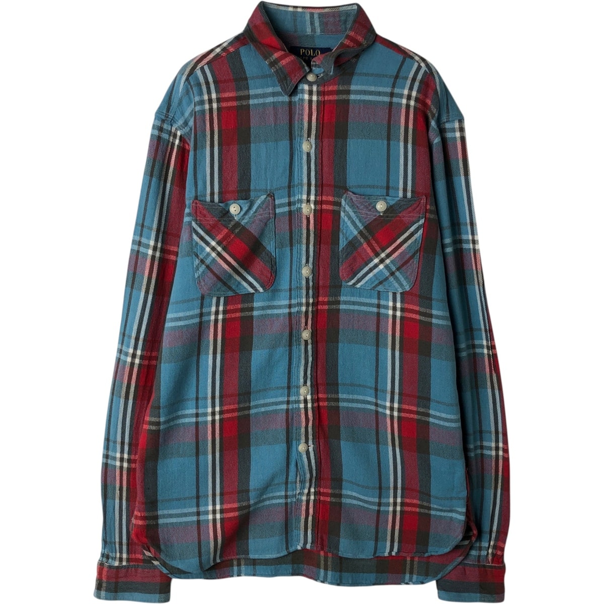 古着 ラルフローレン Ralph Lauren POLO RALPH LAUREN 長袖 フランネルチェックシャツ メンズS相当/eaa477821