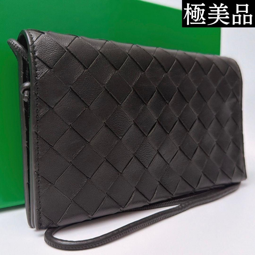 Bottega Veneta Wallet On Strap "Black"