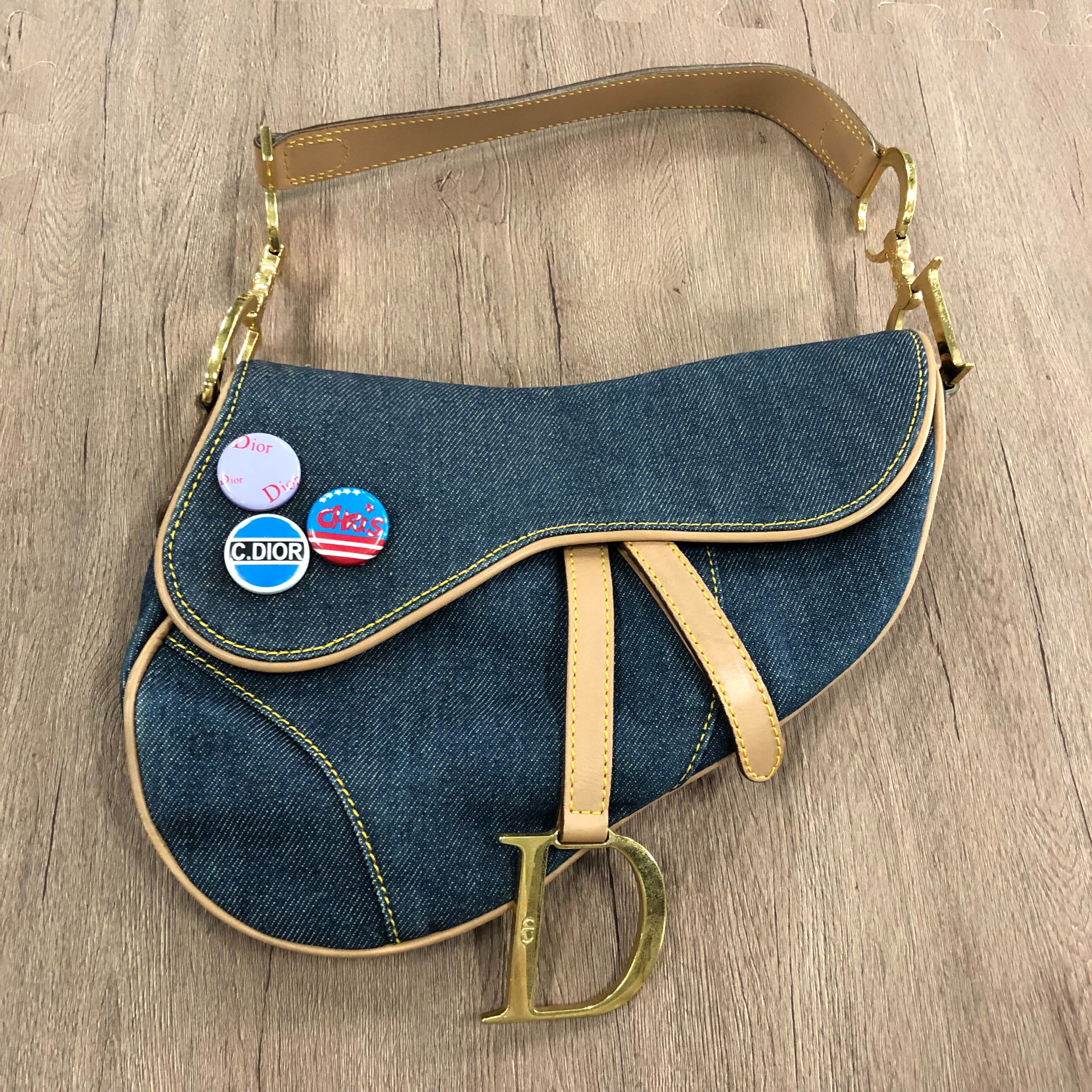 Dior Denim Saddle Bag