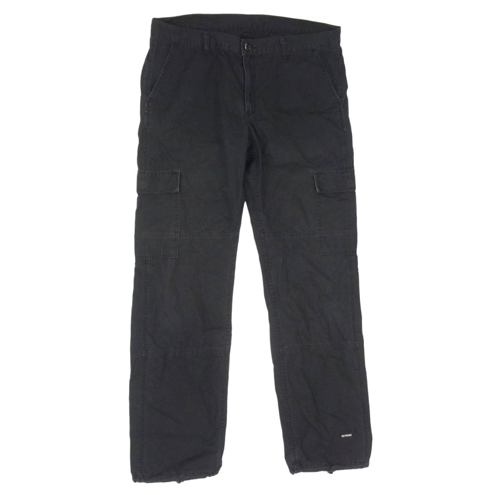 NEIGHBORHOOD ネイバーフッド DCNH-PT-05 03年製 コットン 無地 日本製 カーゴ パンツ ブラック系 XL【中古】