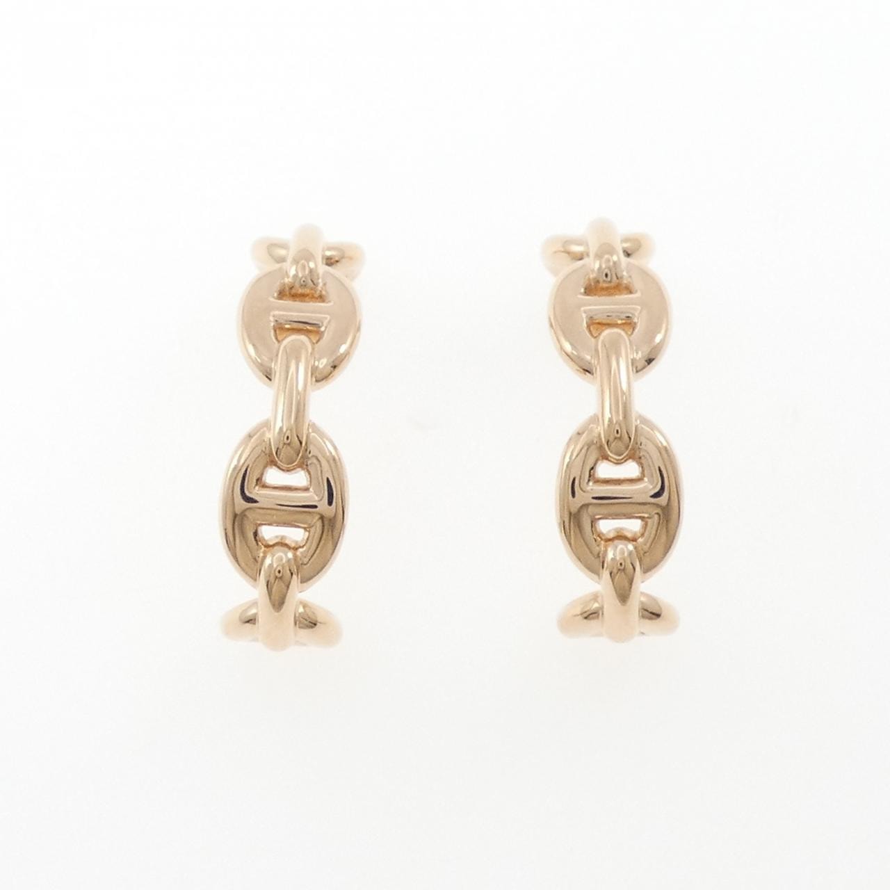 Hermes Chaine D'ancre Enchainee Earrings "Pink Gold"