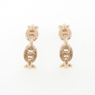 Hermes Chaine D'ancre Enchainee Earrings "Pink Gold"