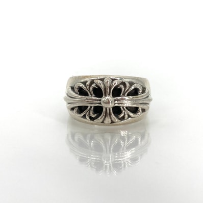 CHROME HEARTS(クロムハーツ) FLRL CRS フローラルクロス SV925 リング・指輪 17.05g シルバー