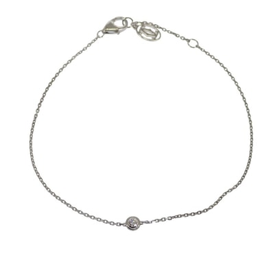 カルティエ CARTIER ダムール XS B6045517 ブレスレット K18ホワイトゴールド ダイヤモンド レディース【中古】【Aランク】