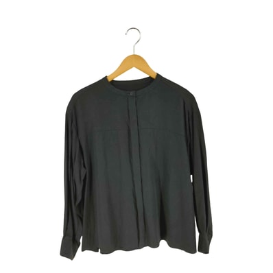 クルーネックツイルブラウス【1142170059484】