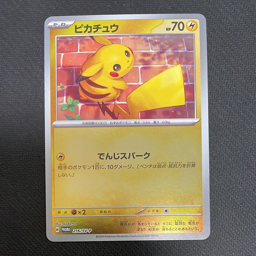 ピカチュウ P [SV-P 216](プロモカードパック「ポケカの夏がキタ!プロモカードGetキャンペーン!」)