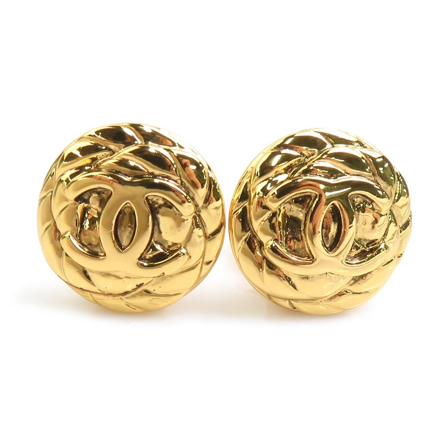 シャネル CHANEL イヤリング メタル ゴールド レディース【中古】 h32347i