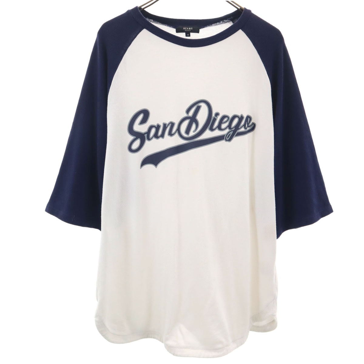 BEAMS HEART ビームスハート 長袖 ラグラン オーバーサイズ Tシャツ M ネイビー系