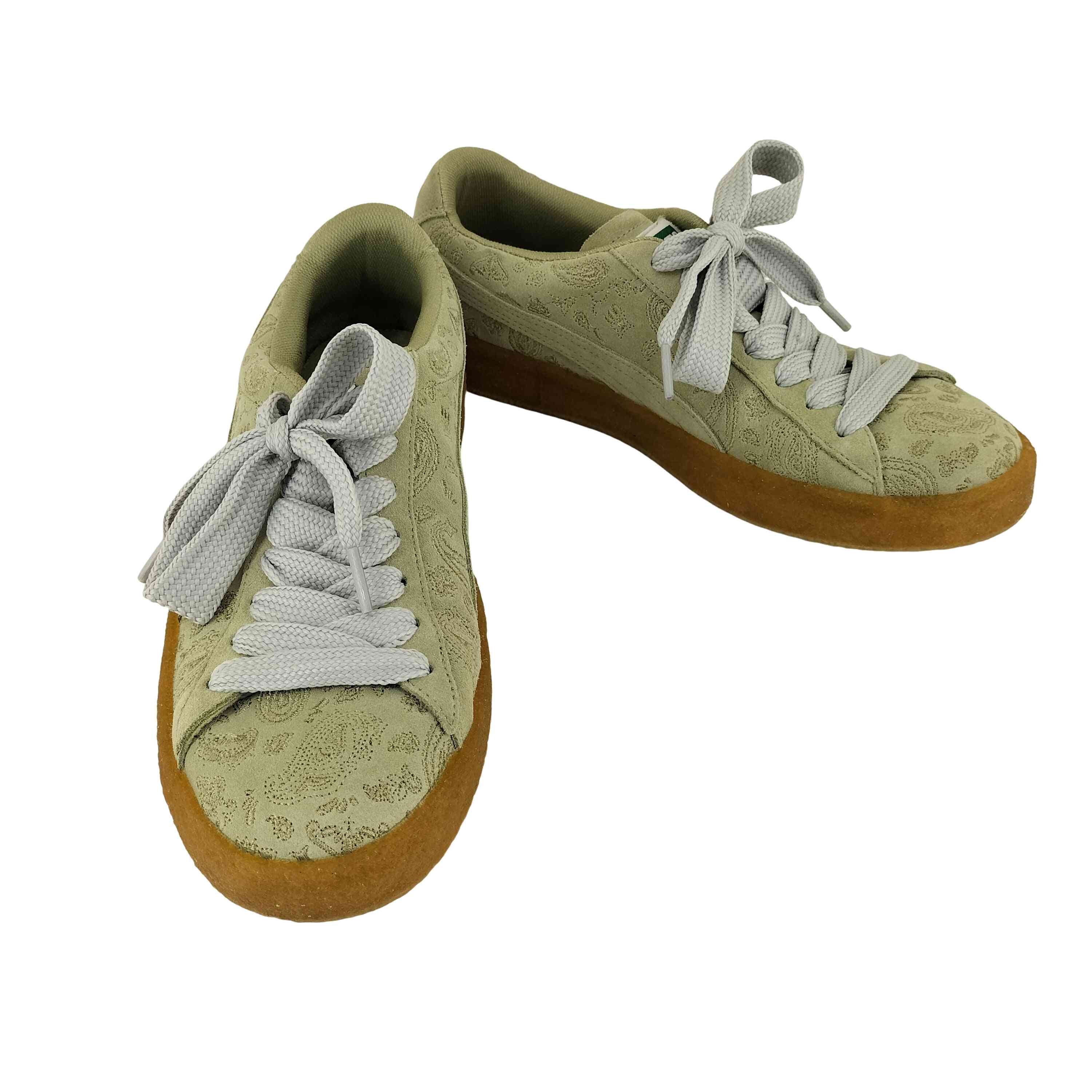 Suede Crepe Embroidery ローカットスニーカー【1140536736147】