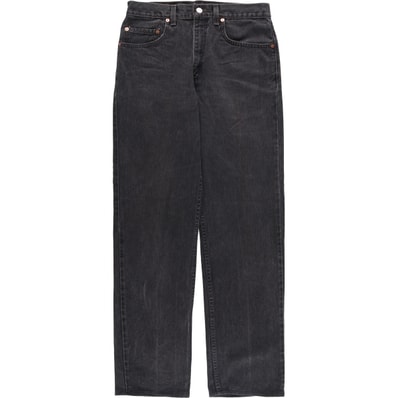 古着 00年代 リーバイス Levi's 505 REGULAR FIT STRAIGHT LEG ブラックデニム テーパードデニムパンツ メンズw31相当/eaa577490