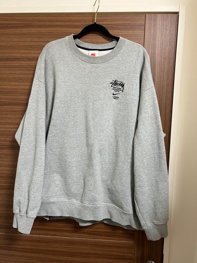 Nike x Stussy International Crewneck Sweatshirt (US Size) "Grey" DC4198-050