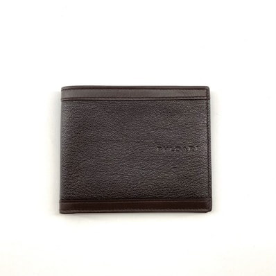 BVLGARI(ブルガリ) 押型レザー 二つ折り財布 ブラウン