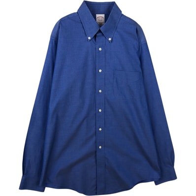 古着 ブルックスブラザーズ Brooks Brothers Est.1818 長袖 ボタンダウンシャツ メンズM相当/eaa642807