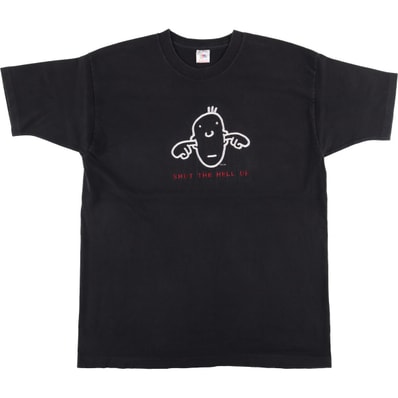 古着 90年代 フルーツオブザルーム FRUIT OF THE LOOM メッセージプリントTシャツ USA製 メンズXL相当 ヴィンテージ/eaa556862
