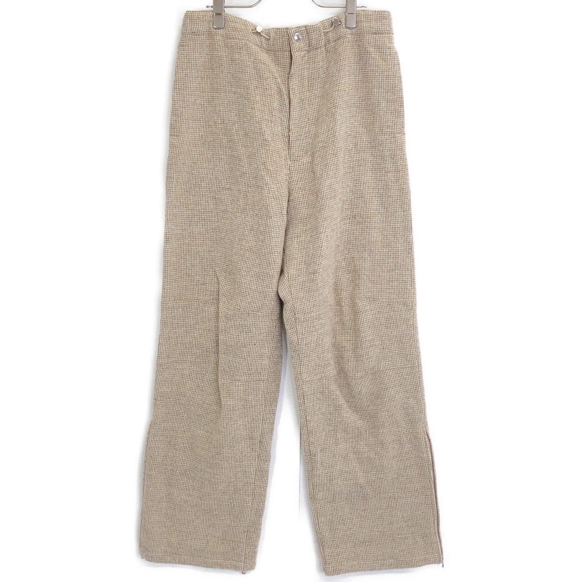 オーラリー A22AP02DT WOOL HAIRLINE LIGHT TWEED OVER PANTS 3