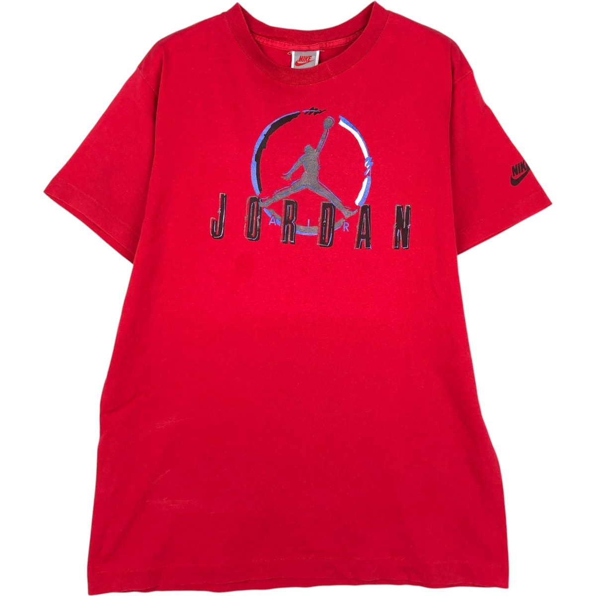 古着 90年代 ナイキ NIKE 銀タグ AIR JORDAN エアジョーダン ロゴプリントTシャツ USA製 メンズM相当 ヴィンテージ/eaa623110