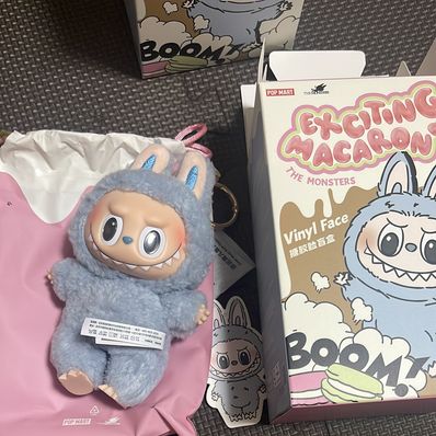 POP MART THE MONSTERS (LABUBU) Exciting Macaron Plush Series SEA SALT COCONUT