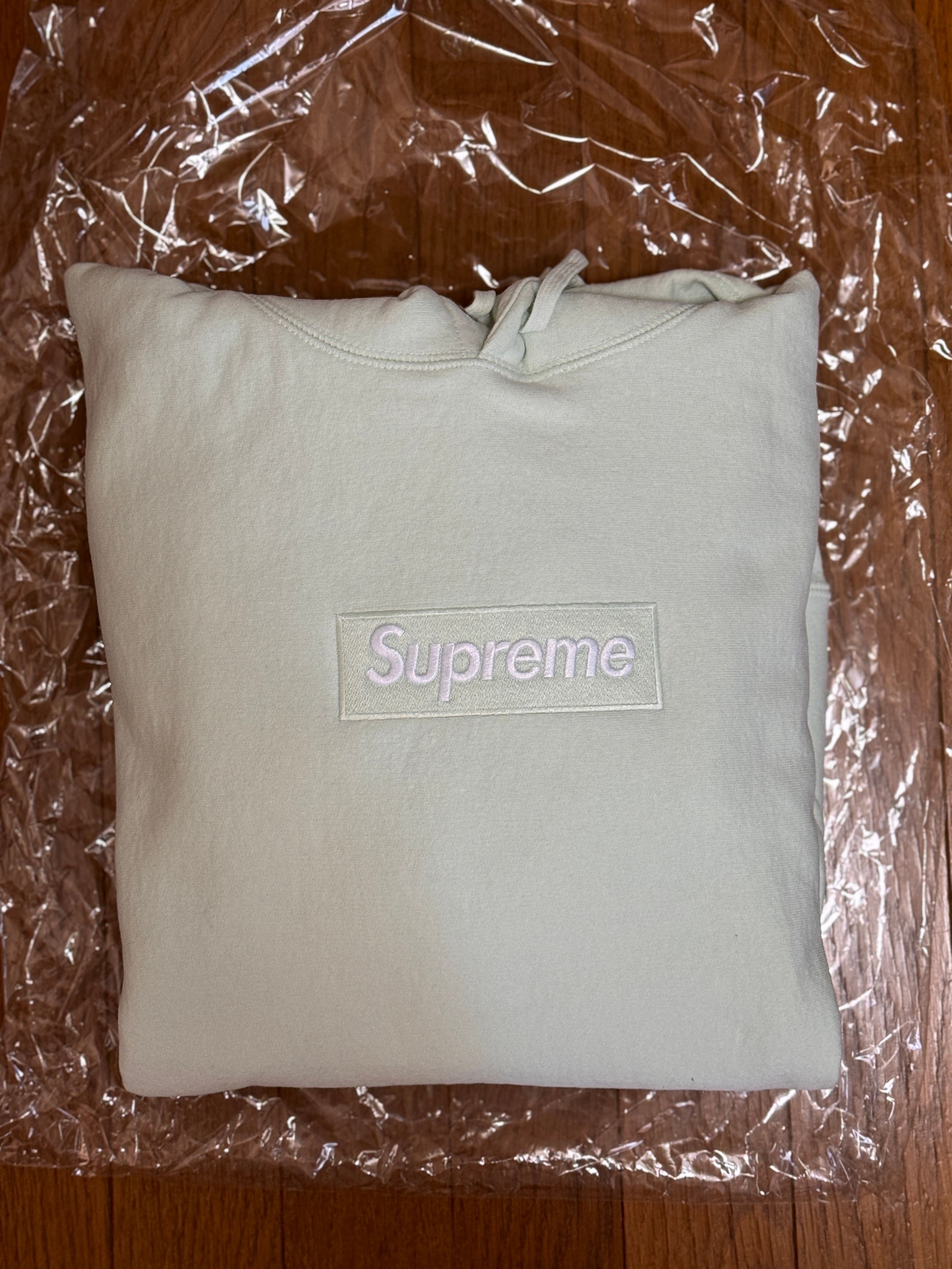 Supreme Box Logo Hooded Sweatshirt "Light Green" (23FW)