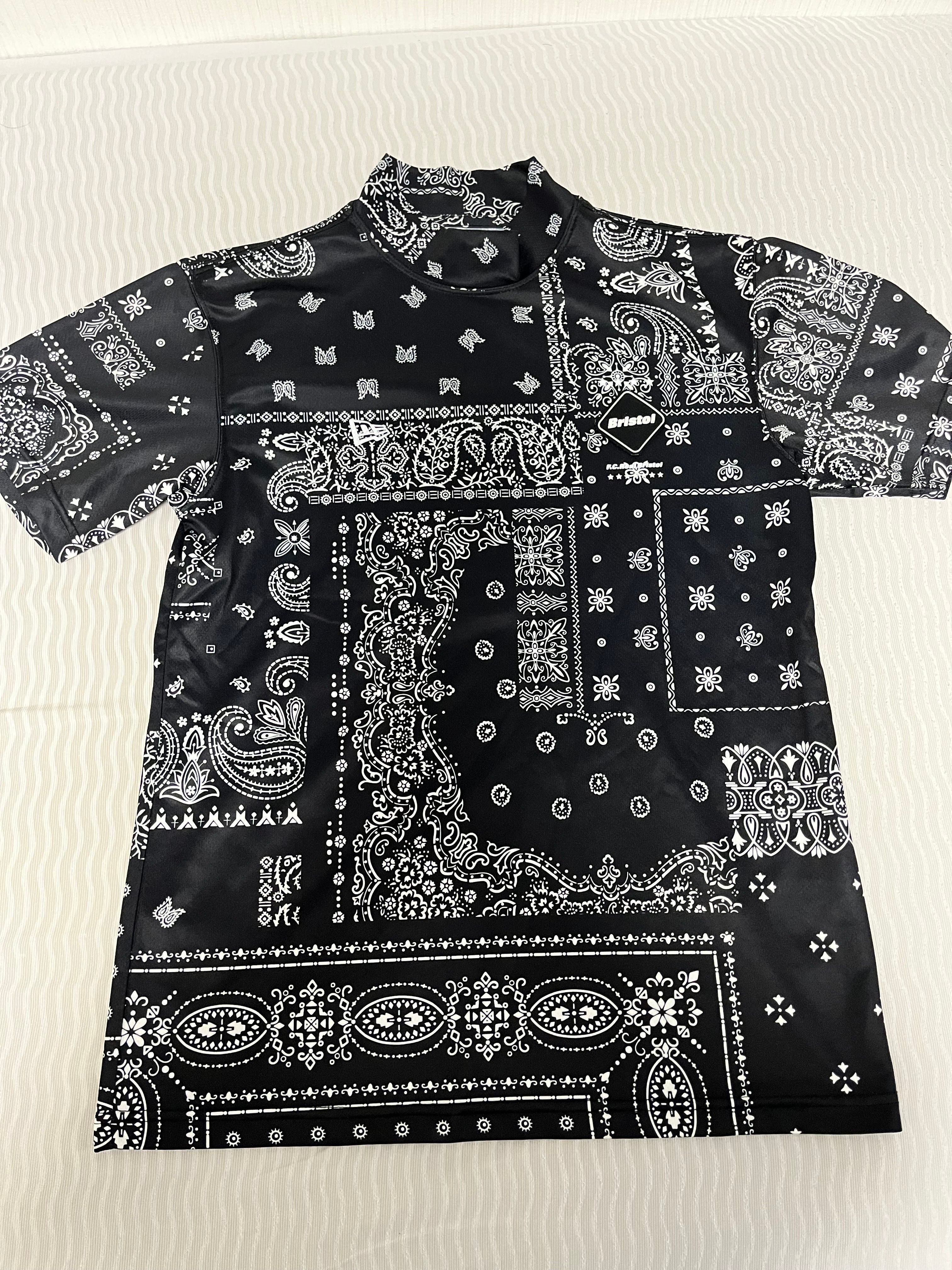 NEW ERA F.C.Real Bristol Bandana Mock Neck Shirt "Black"