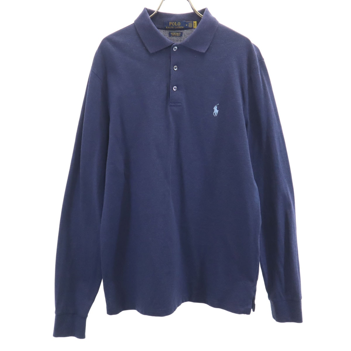 POLO RALPH LAUREN ポロラルフローレン 長袖 ポロシャツ M ネイビー