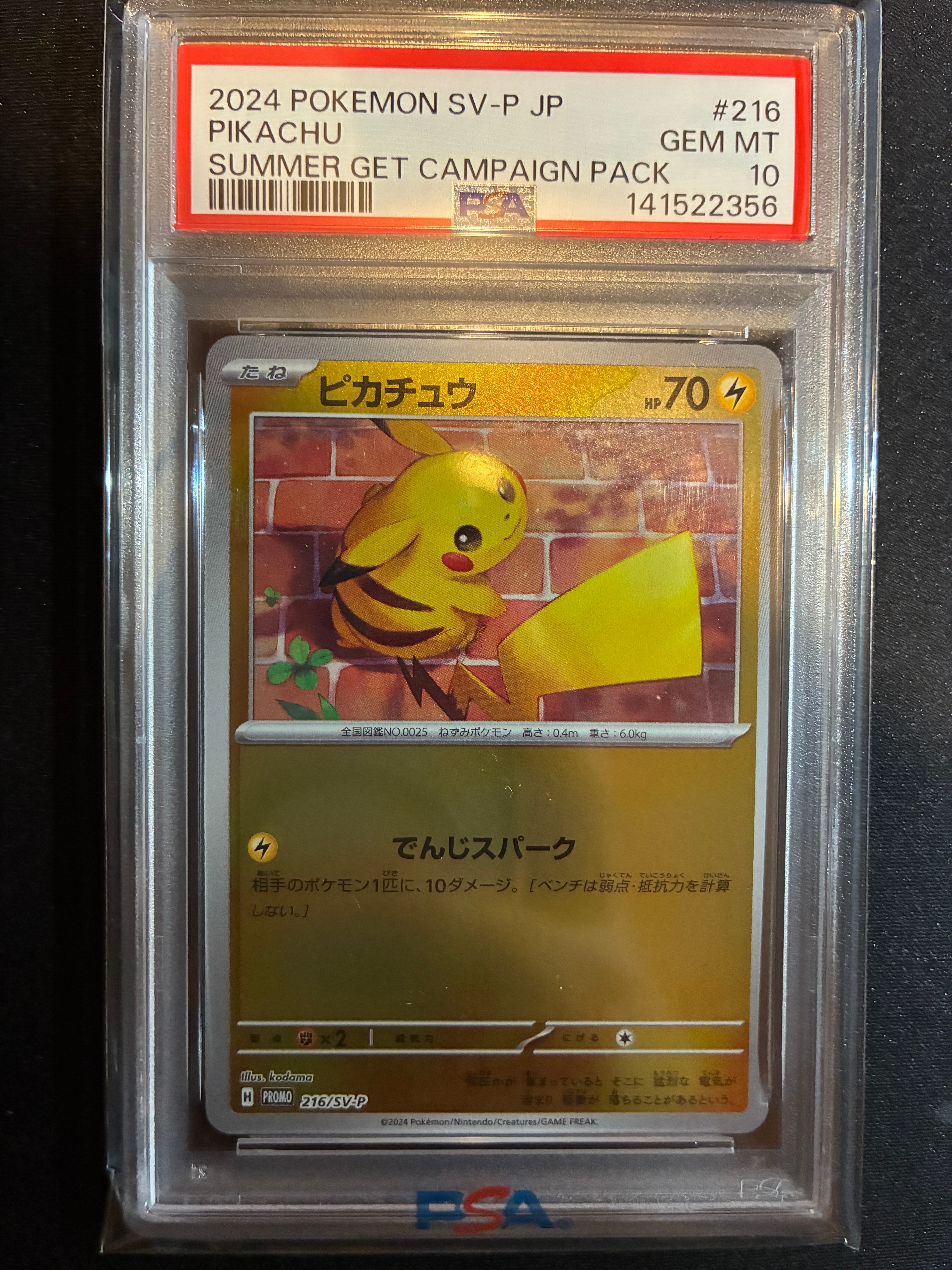 ピカチュウ P [SV-P 216](プロモカードパック「ポケカの夏がキタ!プロモカードGetキャンペーン!」)
