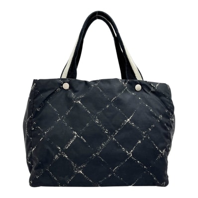 ◆◆CHANEL シャネル ハンドバッグ トートバッグ トラベルライン ヨゴレ・変色有 レディース ブラック