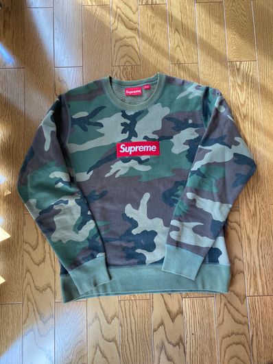 Supreme Box Logo Crewneck "Woodland Camo" (15FW)