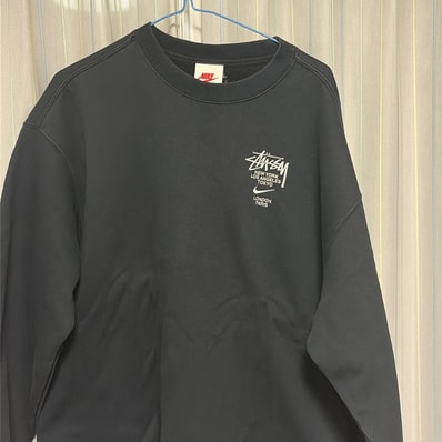 Nike x Stussy International Crewneck Sweatshirt (Asia Size) "Black" DC4199-010