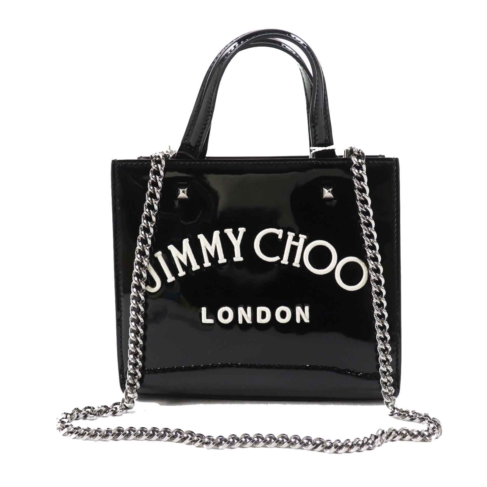 ジミーチュウ VARENNE TOTE BAG ブラック ホワイト レディース