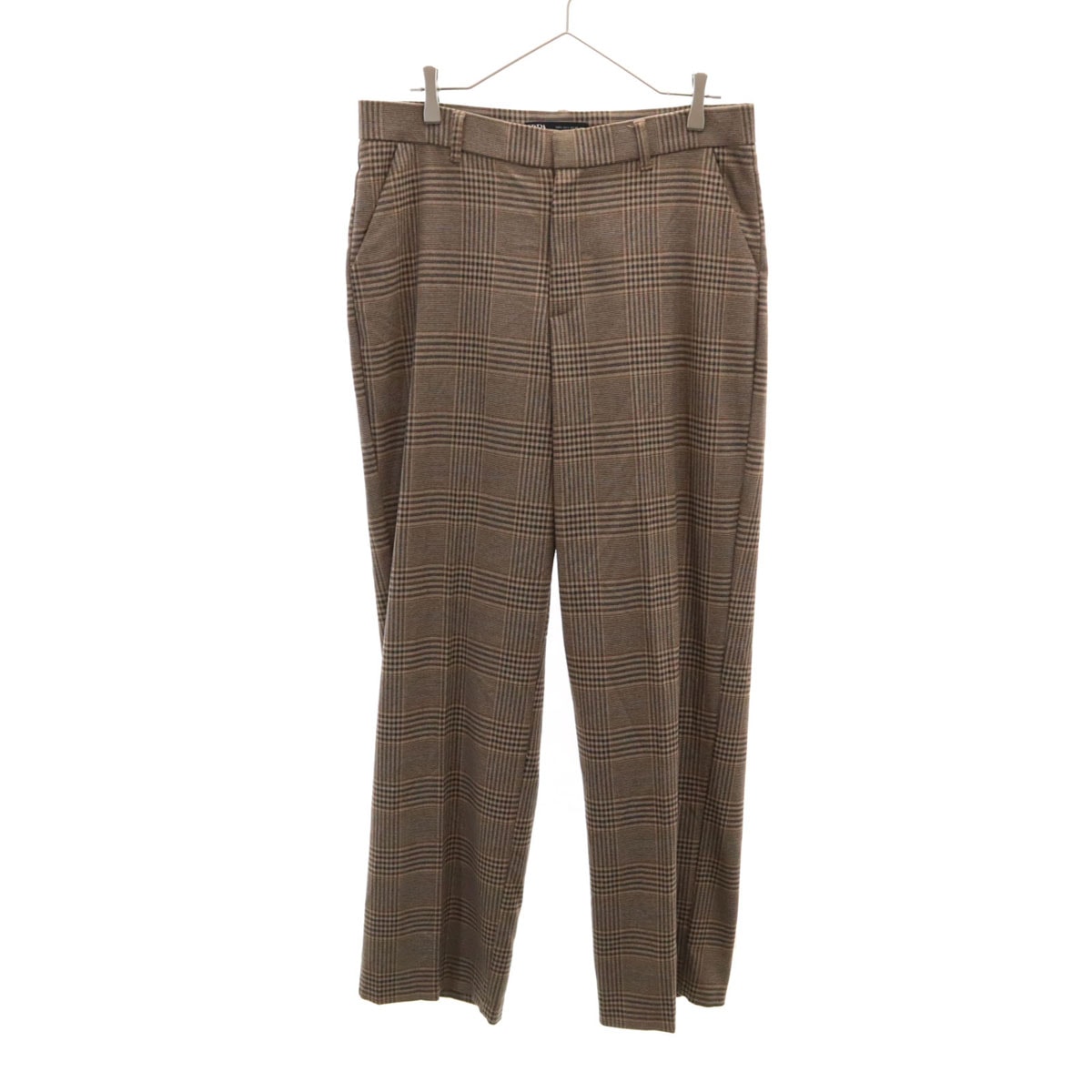 ZARA ザラ チェック柄 パンツ L ブラウン