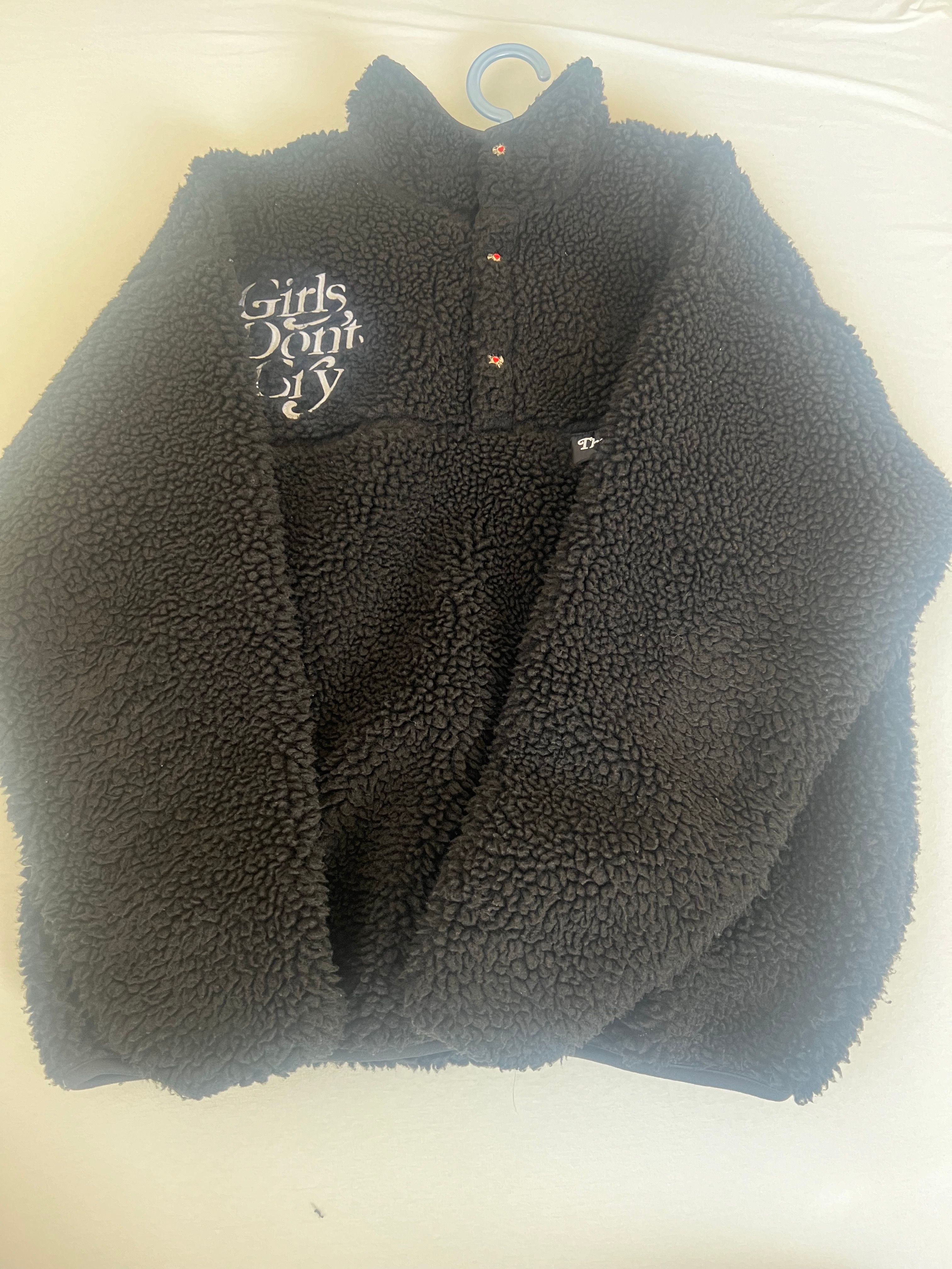 HUMAN MADE Girls Don ’t Cry fleece jacket "Black" / VERDY